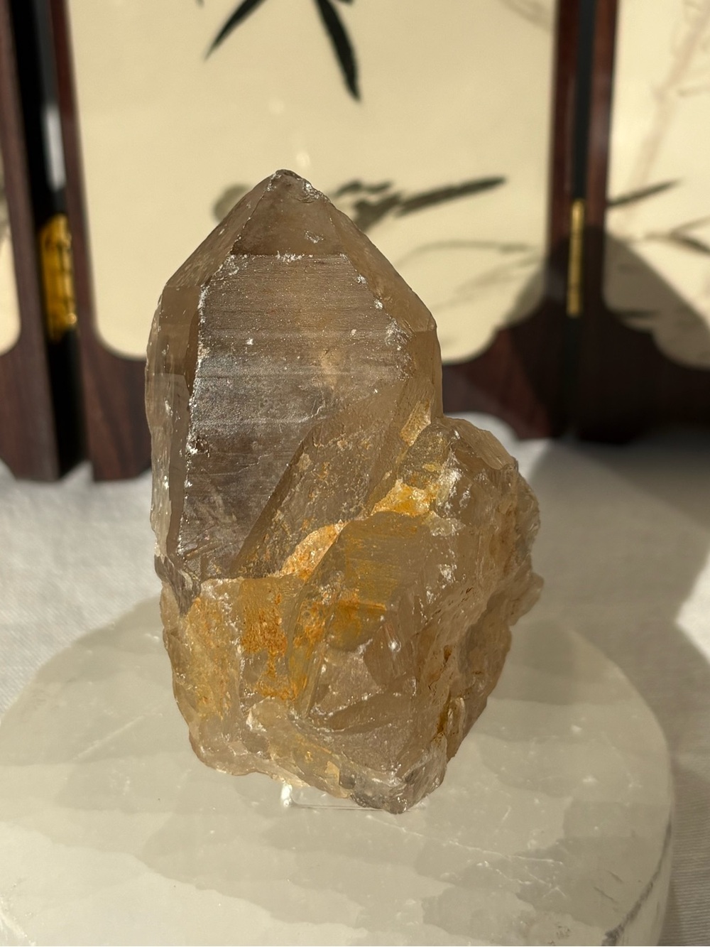 Smokey quartz raw cluster point